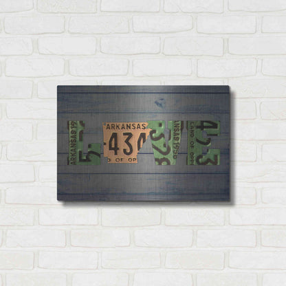 Luxe Metal Art 'AR State Love 2' by Design Turnpike, Metal Wall Art,24x16