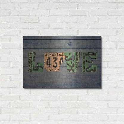 Luxe Metal Art 'AR State Love 2' by Design Turnpike, Metal Wall Art,36x24