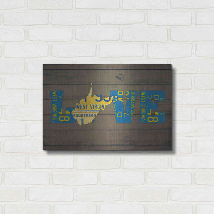 Luxe Metal Art 'WV State Love' by Design Turnpike, Metal Wall Art,24x16
