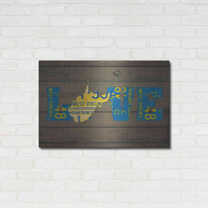 Luxe Metal Art 'WV State Love' by Design Turnpike, Metal Wall Art,36x24