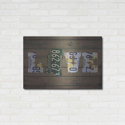 Luxe Metal Art 'MS State Love' by Design Turnpike, Metal Wall Art,36x24