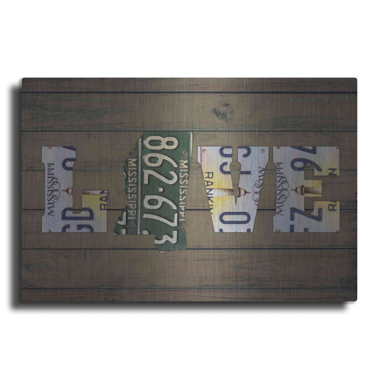 Luxe Metal Art 'MS State Love' by Design Turnpike, Metal Wall Art