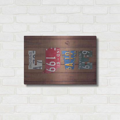 Luxe Metal Art 'IN State Love' by Design Turnpike, Metal Wall Art,24x16