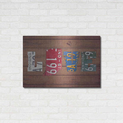 Luxe Metal Art 'IN State Love' by Design Turnpike, Metal Wall Art,36x24