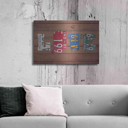 Luxe Metal Art 'IN State Love' by Design Turnpike, Metal Wall Art,36x24
