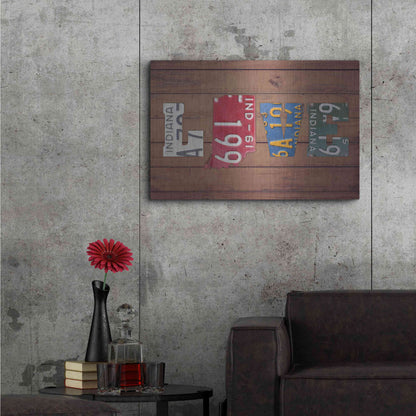 Luxe Metal Art 'IN State Love' by Design Turnpike, Metal Wall Art,36x24