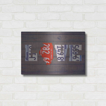Luxe Metal Art 'IL State Love' by Design Turnpike, Metal Wall Art,24x16