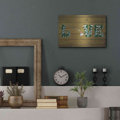 Luxe Metal Art 'HI State Love' by Design Turnpike, Metal Wall Art,16x12
