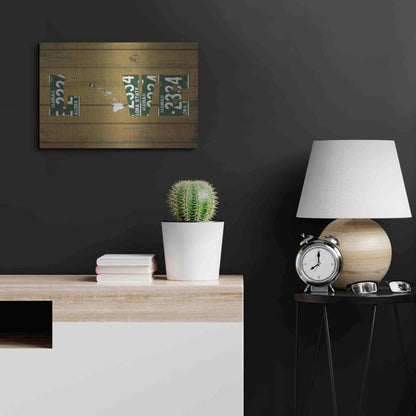 Luxe Metal Art 'HI State Love' by Design Turnpike, Metal Wall Art,24x16