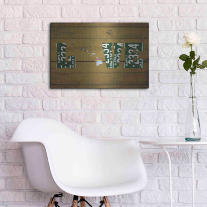 Luxe Metal Art 'HI State Love' by Design Turnpike, Metal Wall Art,24x16