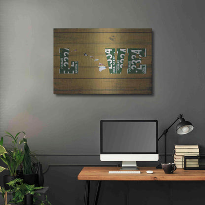 Luxe Metal Art 'HI State Love' by Design Turnpike, Metal Wall Art,36x24