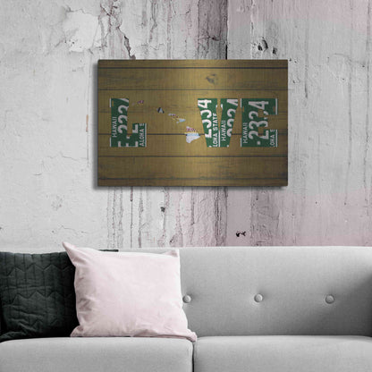 Luxe Metal Art 'HI State Love' by Design Turnpike, Metal Wall Art,36x24