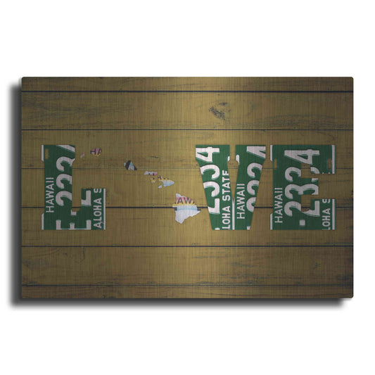 Luxe Metal Art 'HI State Love' by Design Turnpike, Metal Wall Art