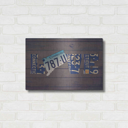 Luxe Metal Art 'CT State Love' by Design Turnpike, Metal Wall Art,24x16