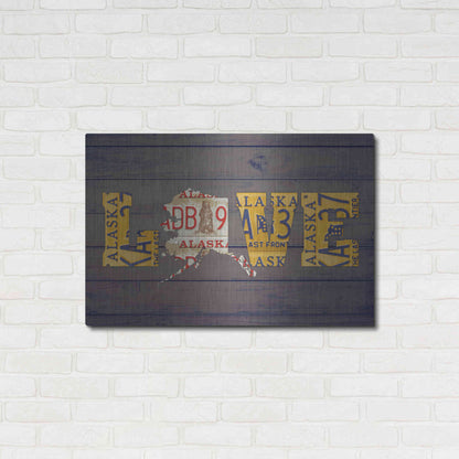 Luxe Metal Art 'AK State Love' by Design Turnpike, Metal Wall Art,36x24