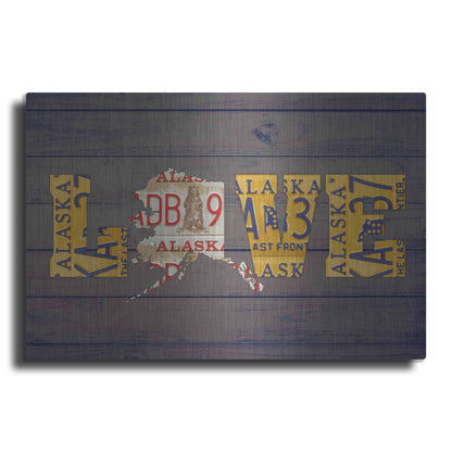 Luxe Metal Art 'AK State Love' by Design Turnpike, Metal Wall Art