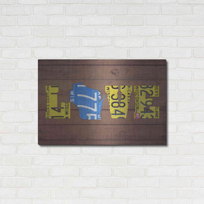 Luxe Metal Art 'WI State Love' by Design Turnpike, Metal Wall Art,36x24