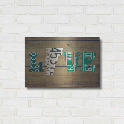 Luxe Metal Art 'VT State Love' by Design Turnpike, Metal Wall Art,24x16