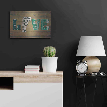 Luxe Metal Art 'VT State Love' by Design Turnpike, Metal Wall Art,24x16