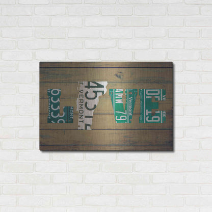 Luxe Metal Art 'VT State Love' by Design Turnpike, Metal Wall Art,36x24