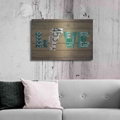 Luxe Metal Art 'VT State Love' by Design Turnpike, Metal Wall Art,36x24