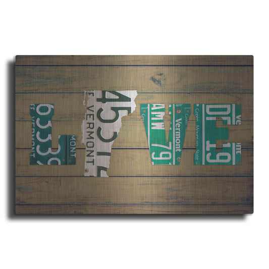 Luxe Metal Art 'VT State Love' by Design Turnpike, Metal Wall Art