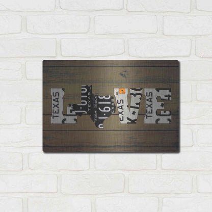 Luxe Metal Art 'Texas State Love' by Design Turnpike, Metal Wall Art,16x12