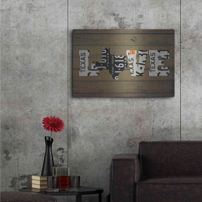 Luxe Metal Art 'Texas State Love' by Design Turnpike, Metal Wall Art,36x24
