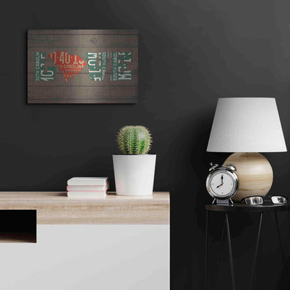 Luxe Metal Art 'SC State Love' by Design Turnpike, Metal Wall Art,24x16