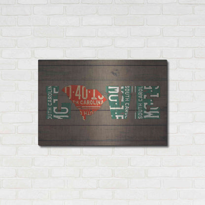 Luxe Metal Art 'SC State Love' by Design Turnpike, Metal Wall Art,36x24