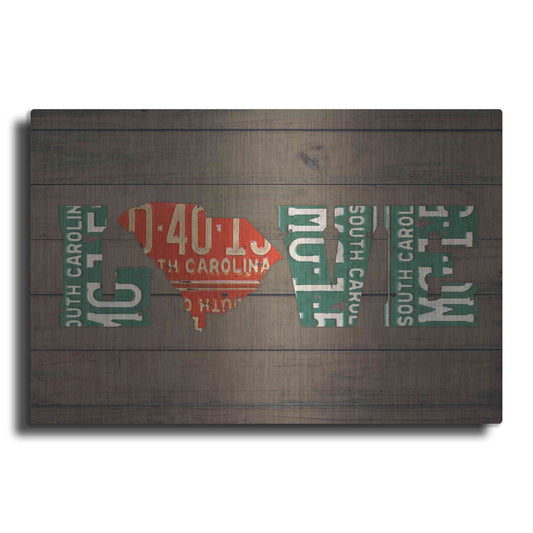 Luxe Metal Art 'SC State Love' by Design Turnpike, Metal Wall Art