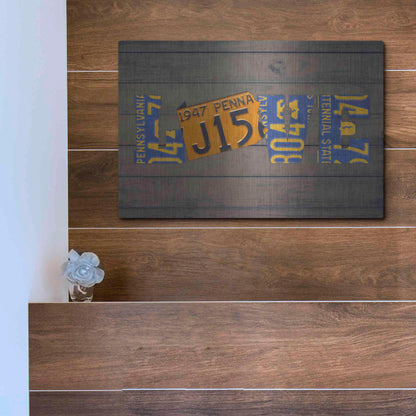 Luxe Metal Art 'PA State Love' by Design Turnpike, Metal Wall Art,16x12