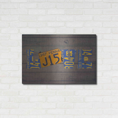 Luxe Metal Art 'PA State Love' by Design Turnpike, Metal Wall Art,36x24