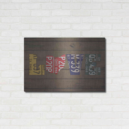 Luxe Metal Art 'OH State Love' by Design Turnpike, Metal Wall Art,36x24