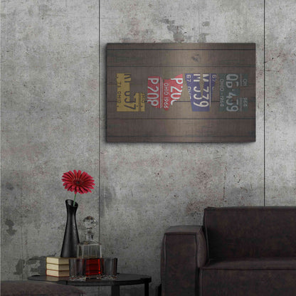 Luxe Metal Art 'OH State Love' by Design Turnpike, Metal Wall Art,36x24
