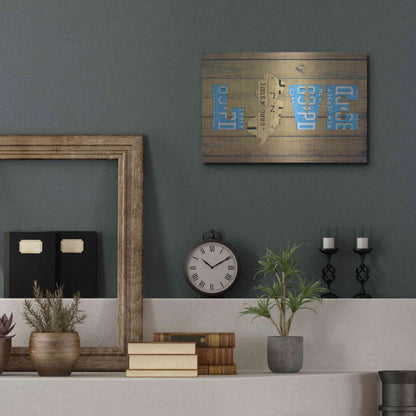 Luxe Metal Art 'NJ State Love' by Design Turnpike, Metal Wall Art,16x12