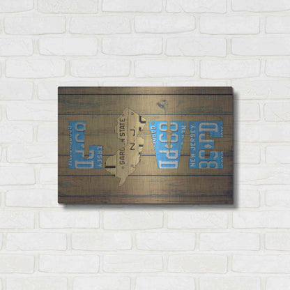 Luxe Metal Art 'NJ State Love' by Design Turnpike, Metal Wall Art,24x16
