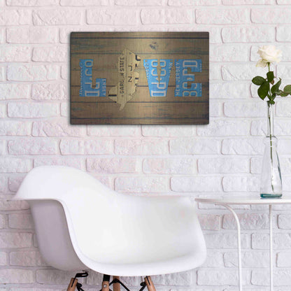 Luxe Metal Art 'NJ State Love' by Design Turnpike, Metal Wall Art,24x16