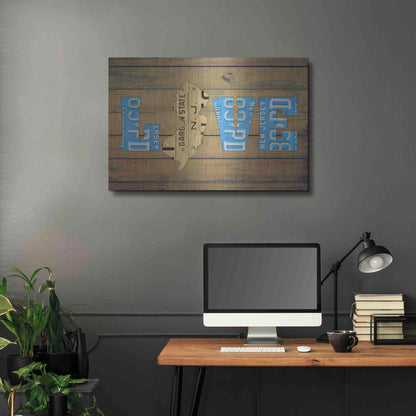 Luxe Metal Art 'NJ State Love' by Design Turnpike, Metal Wall Art,36x24