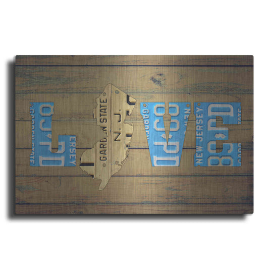 Luxe Metal Art 'NJ State Love' by Design Turnpike, Metal Wall Art