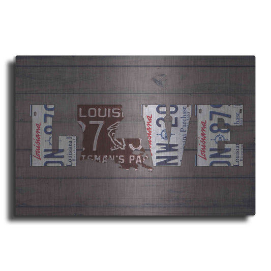 Luxe Metal Art 'LA State Love' by Design Turnpike, Metal Wall Art