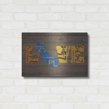 Luxe Metal Art 'CA State Love' by Design Turnpike, Metal Wall Art,24x16