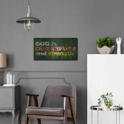 Luxe Metal Art 'Ps 461' by Design Turnpike, Metal Wall Art,24x12