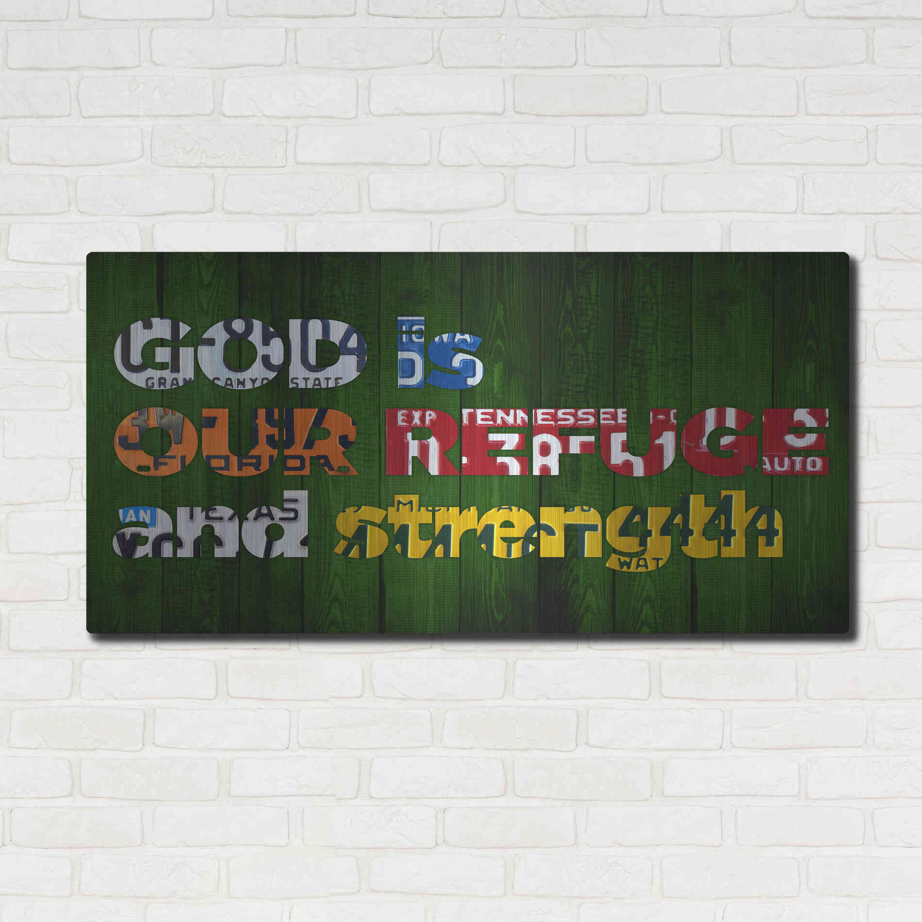 Luxe Metal Art 'Ps 461' by Design Turnpike, Metal Wall Art,48x24