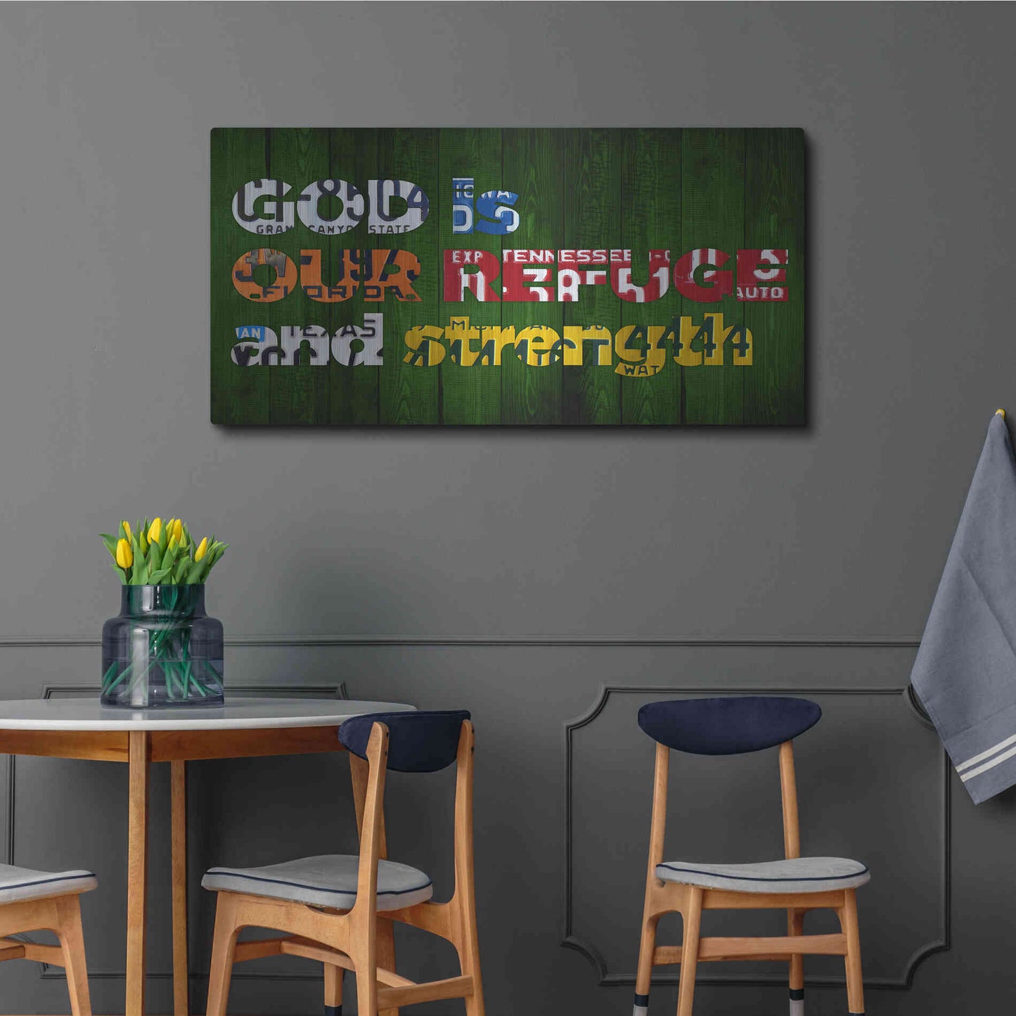 Luxe Metal Art 'Ps 461' by Design Turnpike, Metal Wall Art,48x24