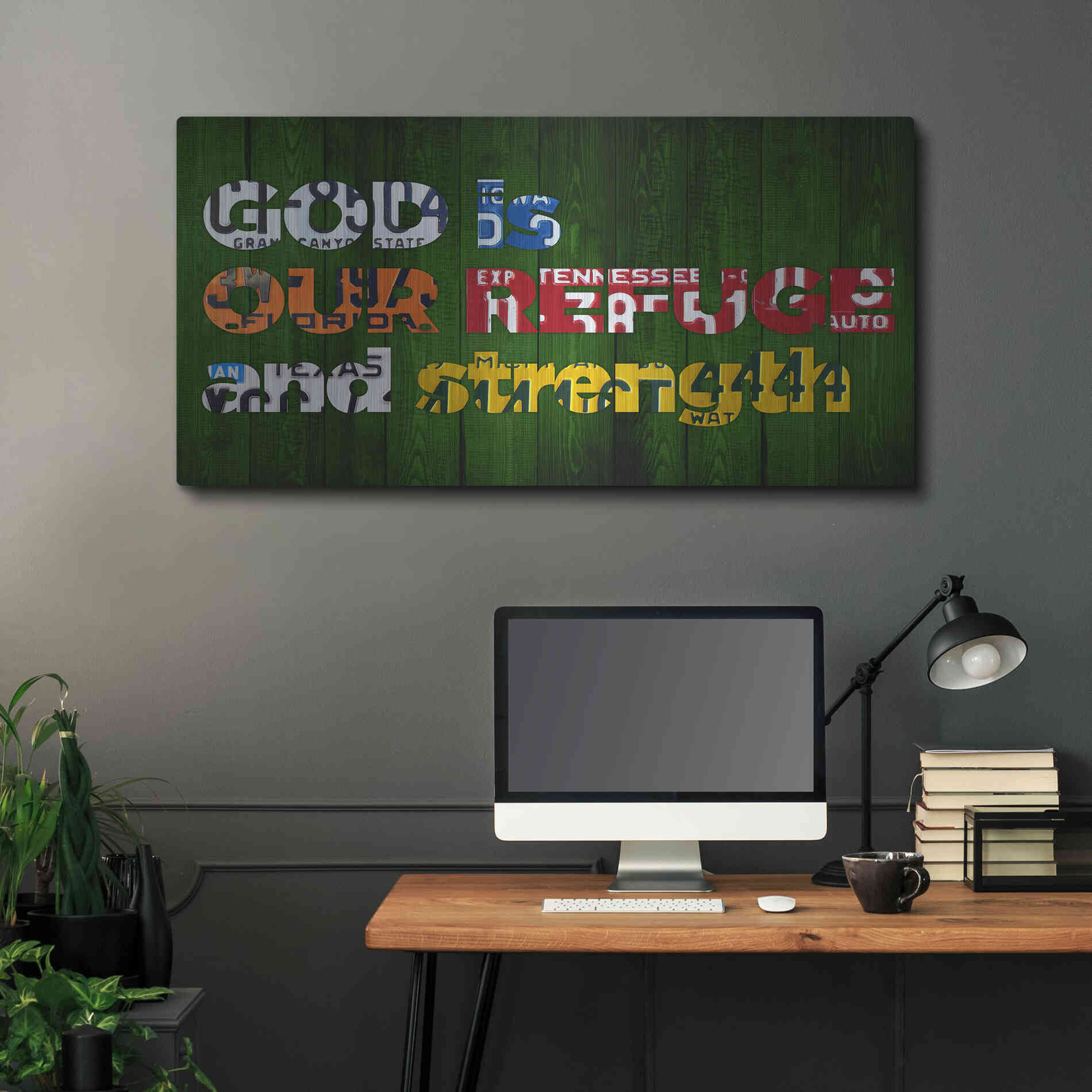 Luxe Metal Art 'Ps 461' by Design Turnpike, Metal Wall Art,48x24