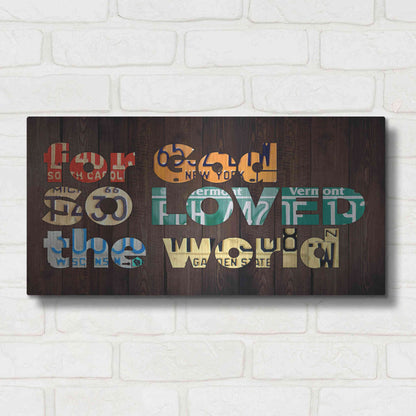 Luxe Metal Art 'John 316' by Design Turnpike, Metal Wall Art,24x12