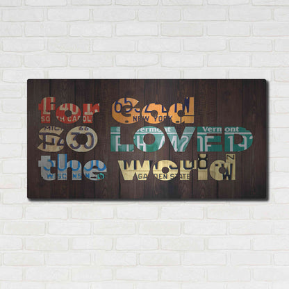 Luxe Metal Art 'John 316' by Design Turnpike, Metal Wall Art,48x24