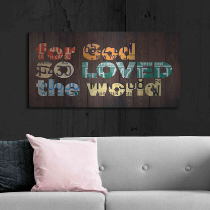 Luxe Metal Art 'John 316' by Design Turnpike, Metal Wall Art,48x24