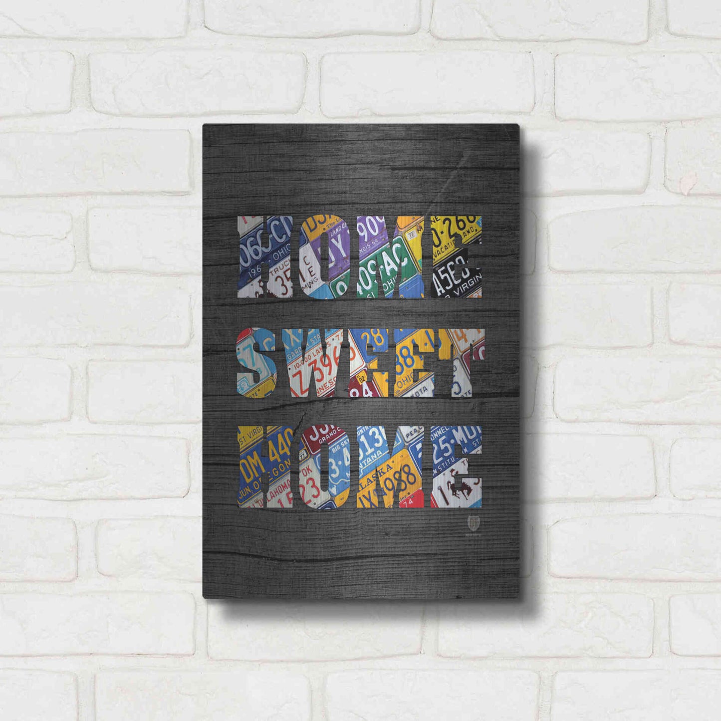 Luxe Metal Art 'Home Sweet Home' by Design Turnpike, Metal Wall Art,12x16